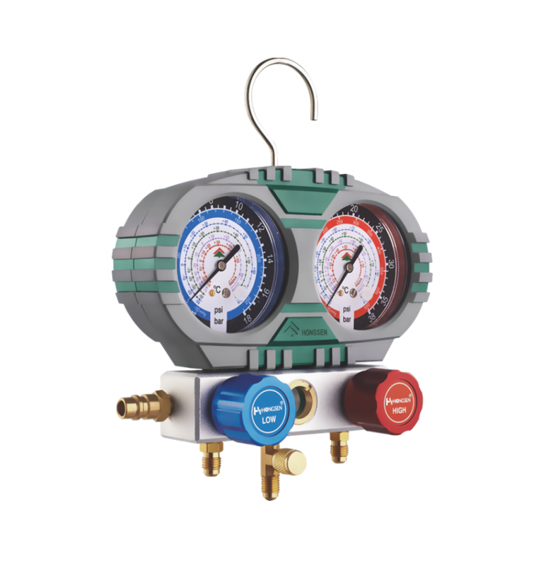 Манометрический коллектор в корпусе 1/4 SAE, R410, R32 HS-S60-102