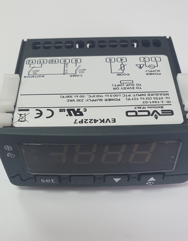 Микропроцессор EVK422P7 на молокоохладитель пит 220 охл. вход NTC/PTC, хранение молока процессор EVC