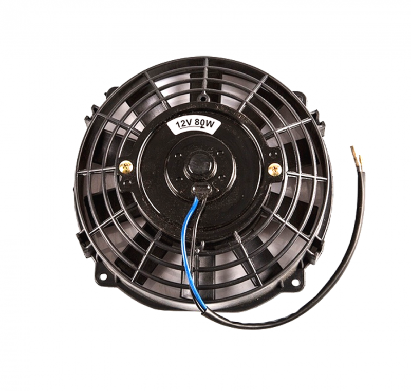 Вентилятор осевой 7''  12V,  PUSH,   100W,  объем воздуха 600м3/час.  Диаметр  корпуса 211мм., Диаме