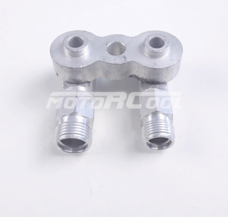 Соединительный коллектор RC-U08651 к компрессору RC-U08601 Motorcool MCF 38, резьба  1 1/16" заправо