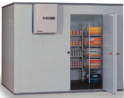 Камера холодильная КХ-4,6 (1660х1660х2200) со стеклянным блоком 1080x2040 и 1580x2040 РДО стекло